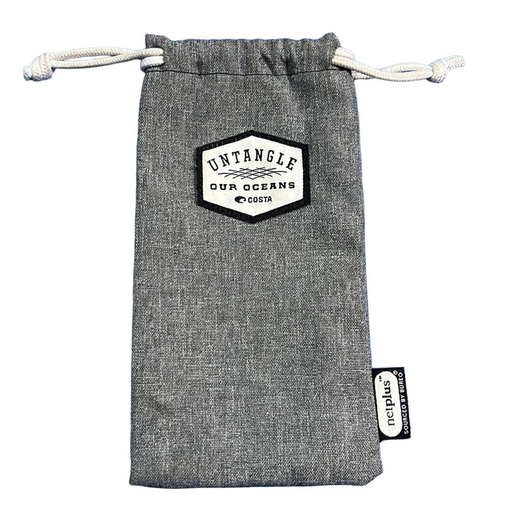 Costa Untangle Our Oceans Grey Drawstring Sunglass Case
